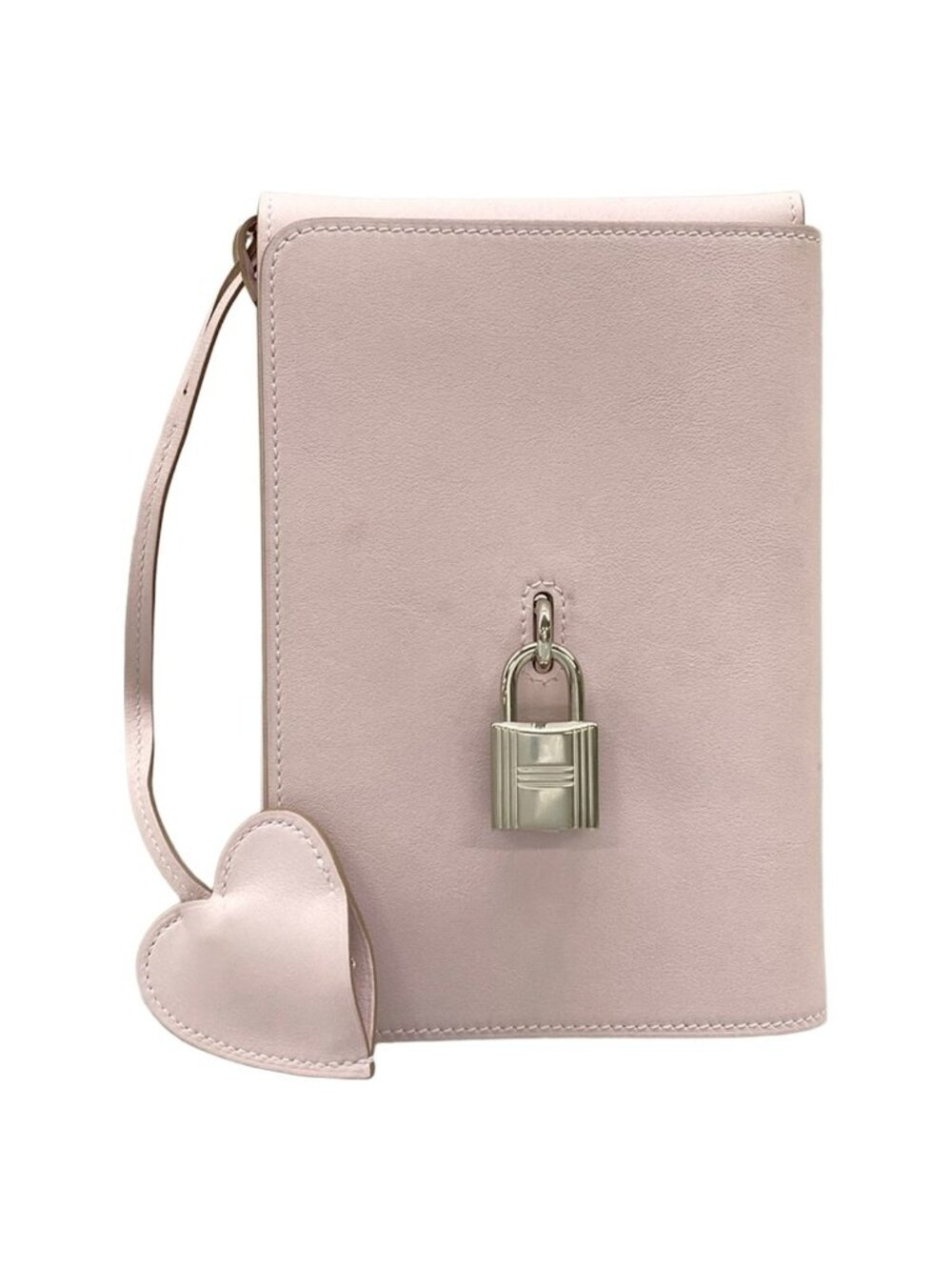 Hermes Case Carnet Secret Mauve Pale Note Cover Animapolis Shoulder Bag